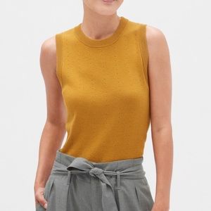Banana Factory Pointelle Crew Neck Sweater Tank